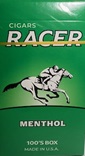 RACER FILTERED CIGARS- MENTHOL 100 BOX